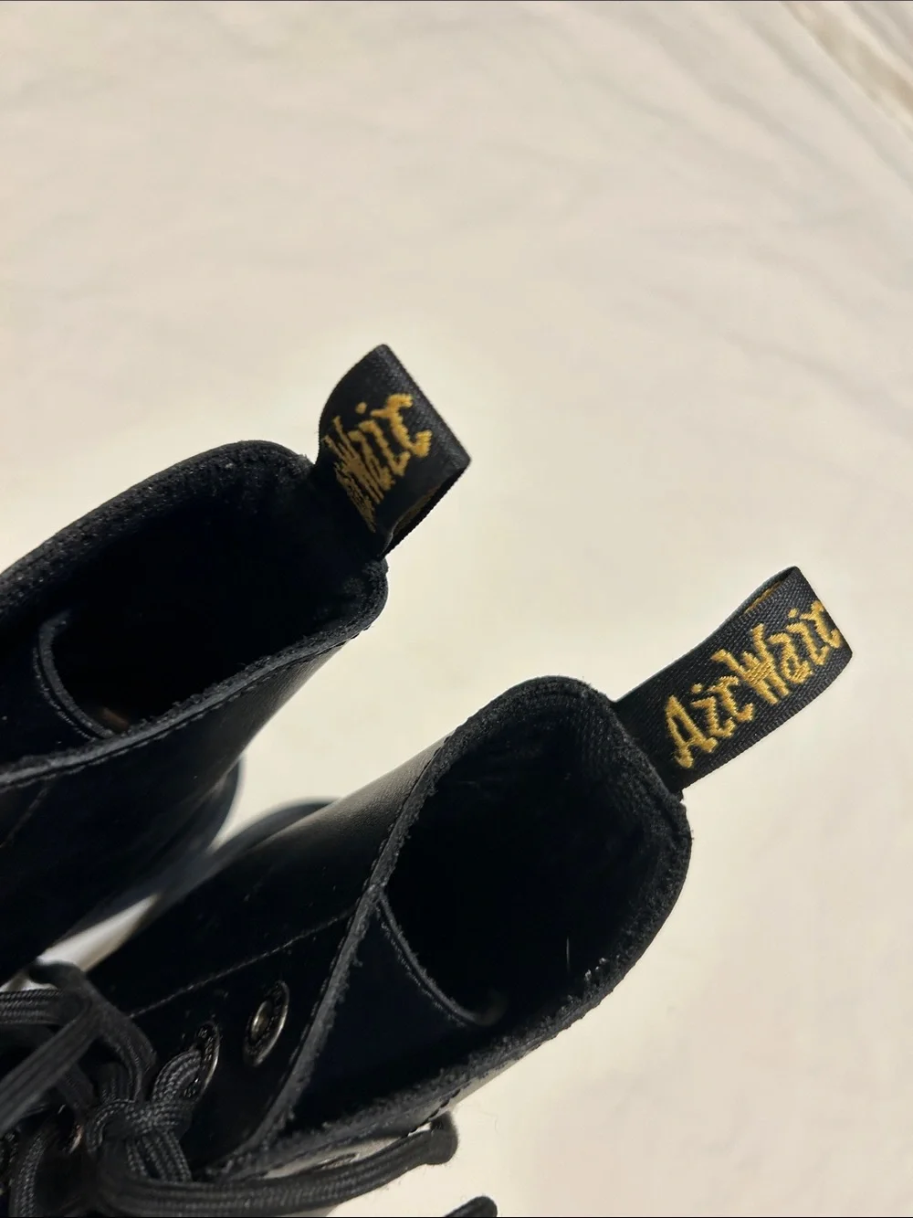 Dr. Martens Black Leather Lace-Up Boots